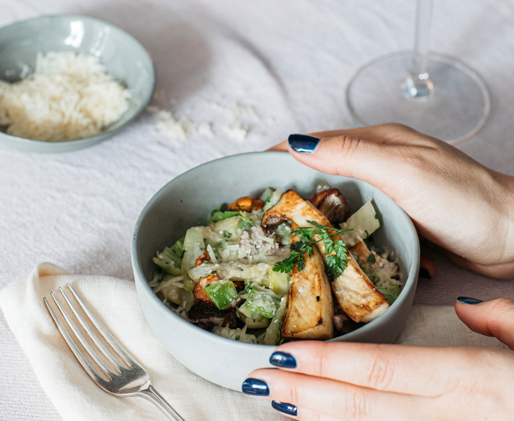 Fennel and mushroom recipe