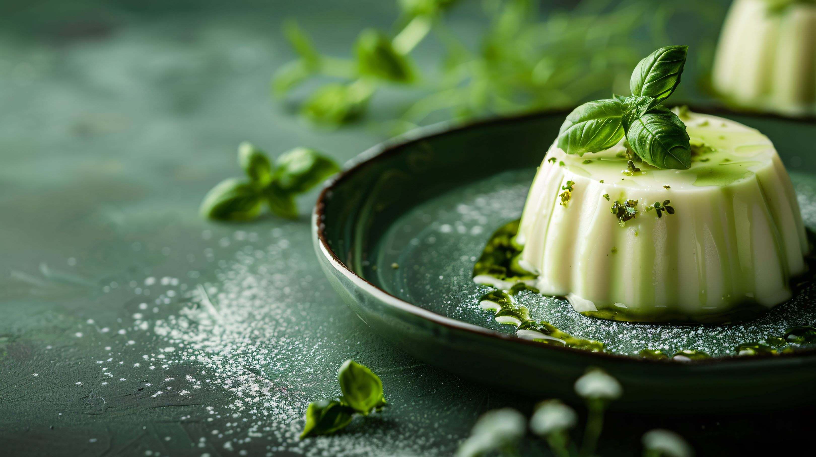 Basil Pannacotta