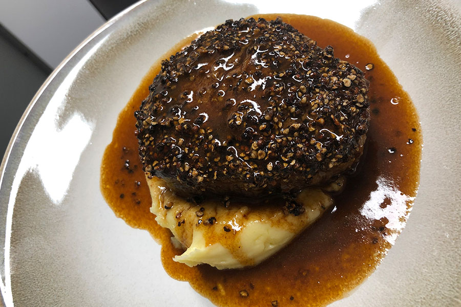 Fillet steak au poivre