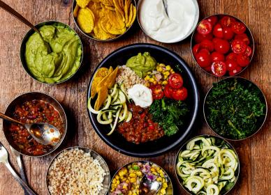 Healthy vegan meals