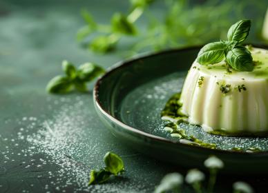Basil Pannacotta