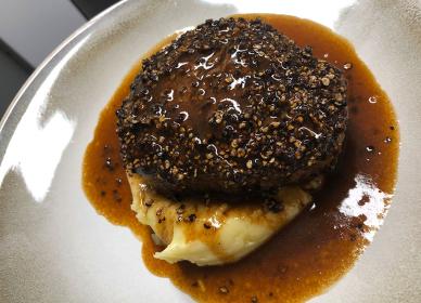 Fillet steak au poivre