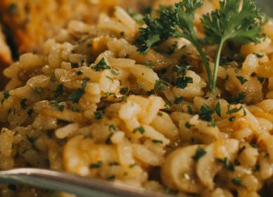 Wild mushroom risotto