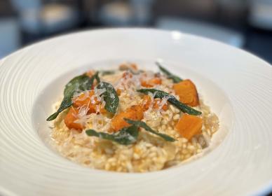 Roasted butternut squash & sage risotto