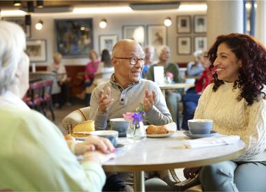Guests enjoying lunch at an Audley restaurant
