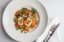 Caesar salad with smoked salmon