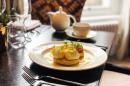 Poached eggs and smoked salmon