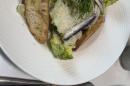 Caesar Salad with garlic croutons, pancetta, anchovies and a soft boiled egg (GF*) - Summer menu 2026