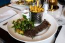 Minute steak with peppercorn sauce and fries - Summer menu 2026
