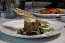 Smoked salmon and beetroot tartare with horseradish cream and a sourdough crisp (GF*, N) - Summer menu 2026