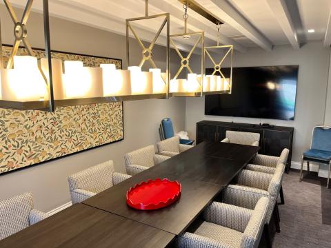 Aston's private dining room