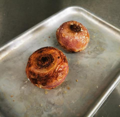 Roast turnips