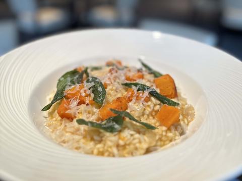 Roasted butternut squash & sage risotto
