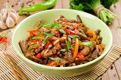 Beef stir fry